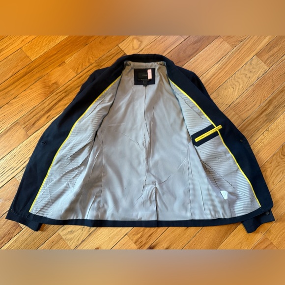 J Crew Solid Navy Blue 100% Linen Regent Blazer Suit Jacket Women’s Size 2 - Picture 11 of 16